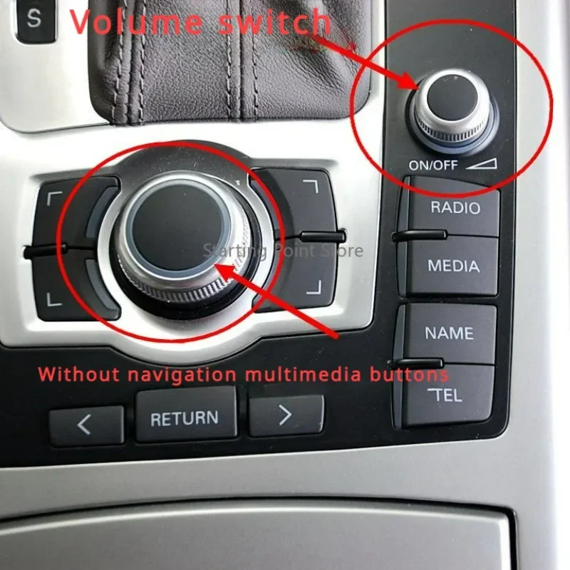 

Suitable for 05-18 Audi A4L A6L Q5Q7 volume knob, central control multimedia navigation button, cover switch button