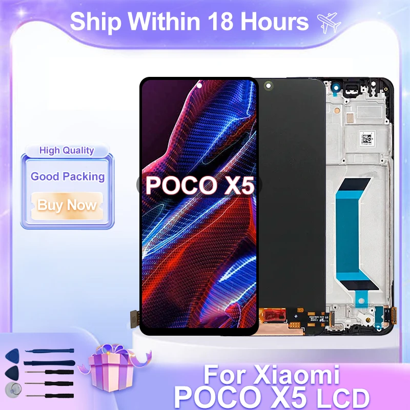 スーパー-amoled-シャオ-mi-ポコ-x5-液晶ディスプレイデジタイザ部品ポコ-x5-画面-22111317-pg-22111317-pi-lcd-交換セクション