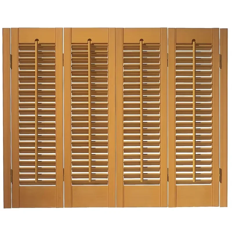Basswood Plantation Shutters Windows Doors Shades Basswood Shutter for Everyday Use with Horizontal Pattern