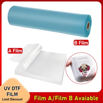 A3 A4 UV DTF AB Film per stampante UV A3 A4 impermeabile UV DTF Film adesivo di trasferimento adesivo laminazione macchina Transfer Sticker