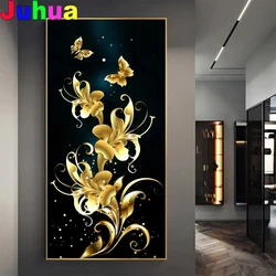 Golden Rose DIY Diamond Painting 5D diamond Stitch Mosaic abstract flower Diamond embroidery gift nordic Picture home decor