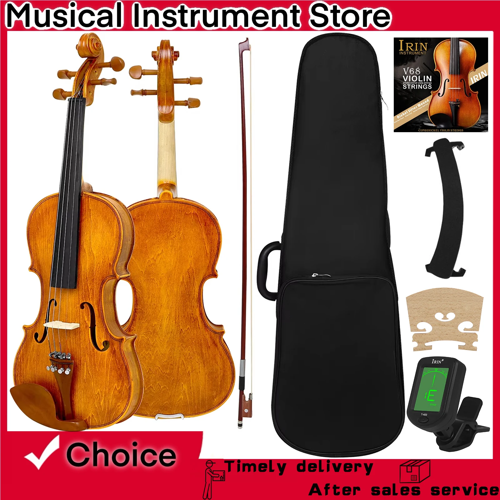 الكمان الزيزفون المصقول الخشب الرقائقي عناب الخشب الملحقات اليد منحوتة الكمان مناسبة لأداء جزء أداة الكمان #1