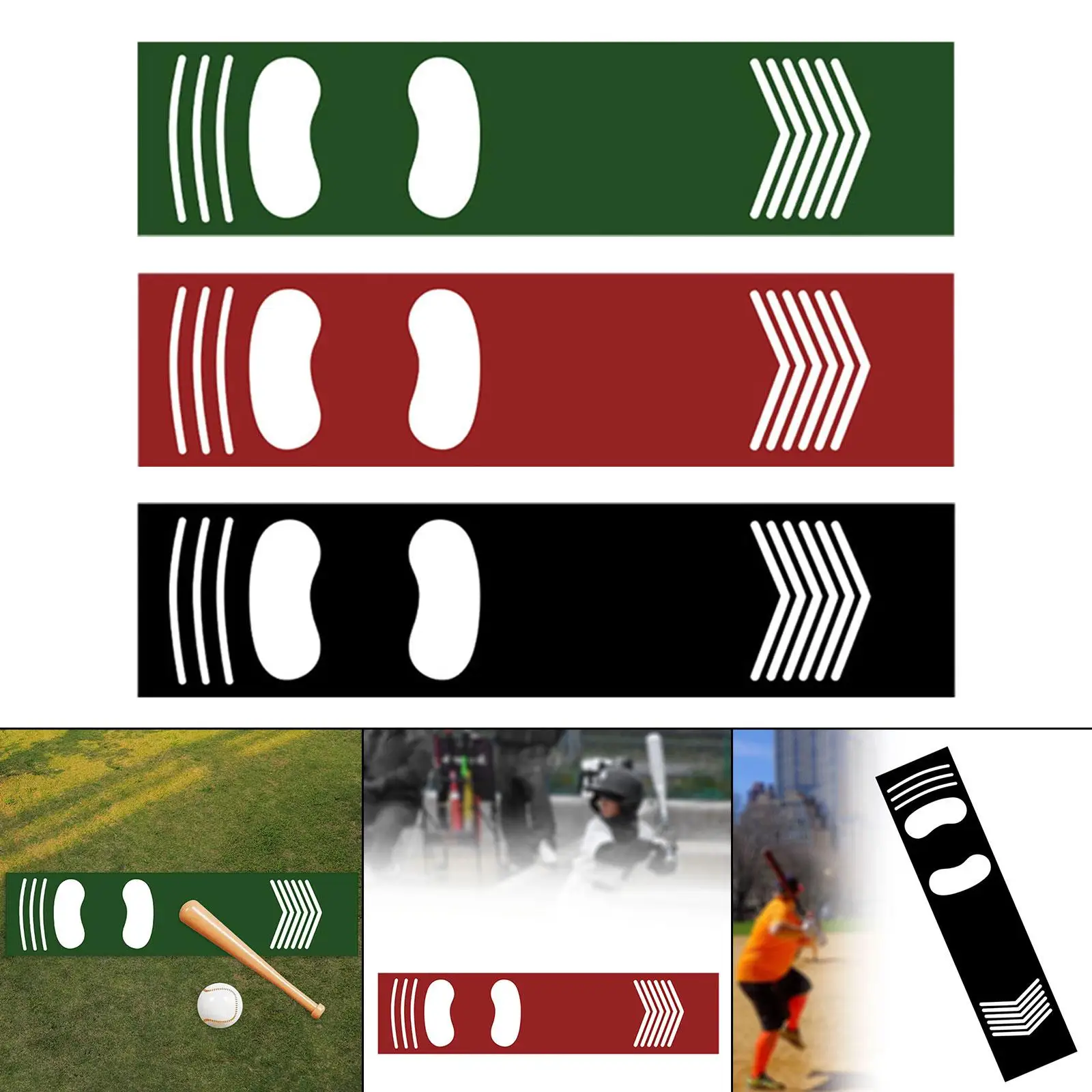 حصيرة الضرب لضرب البيسبول لمحاذاة ممارسة مواقف الضرب #1