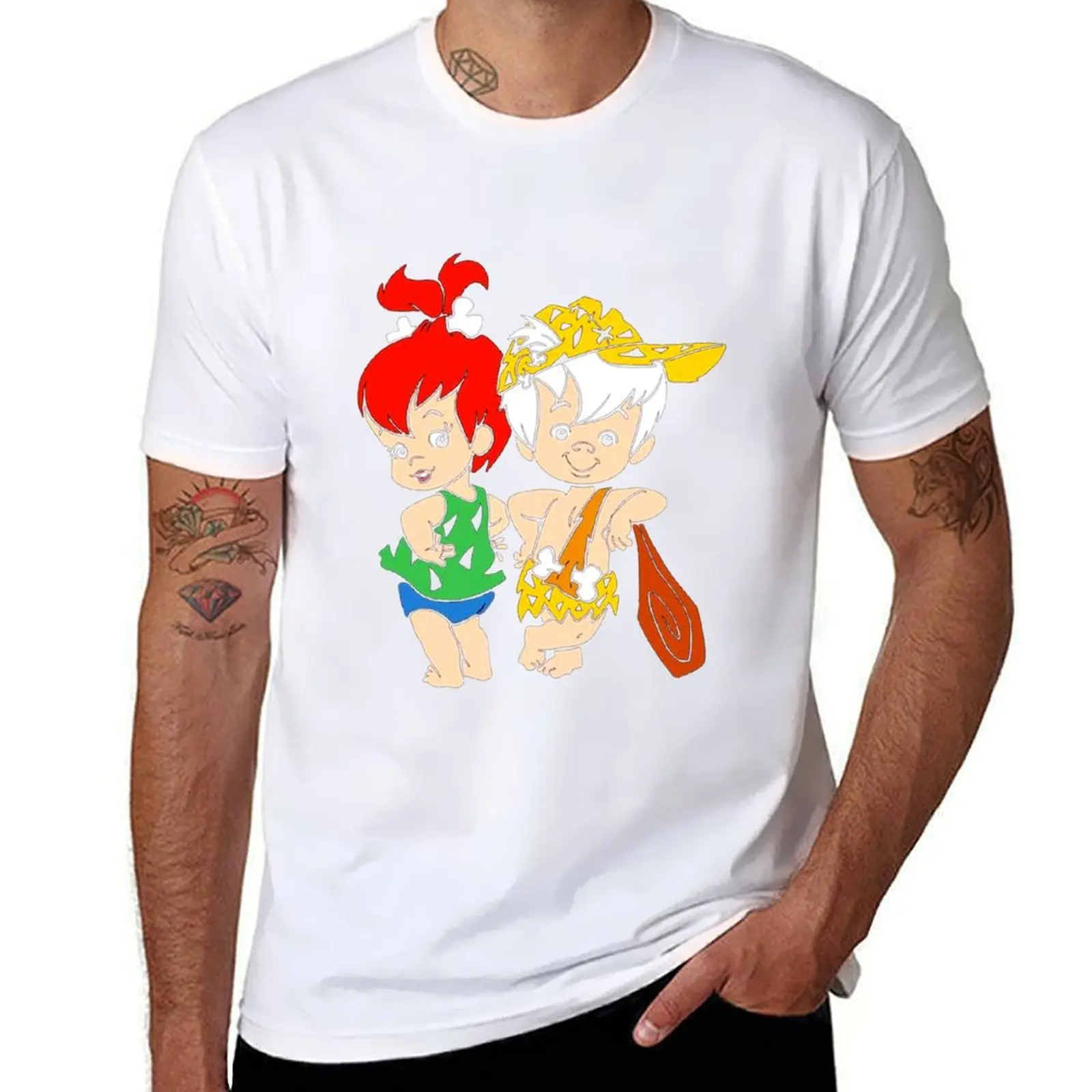 

Pebble amp bam bam T-Shirt printed t shirts for man funny t shirts man T-Shirt