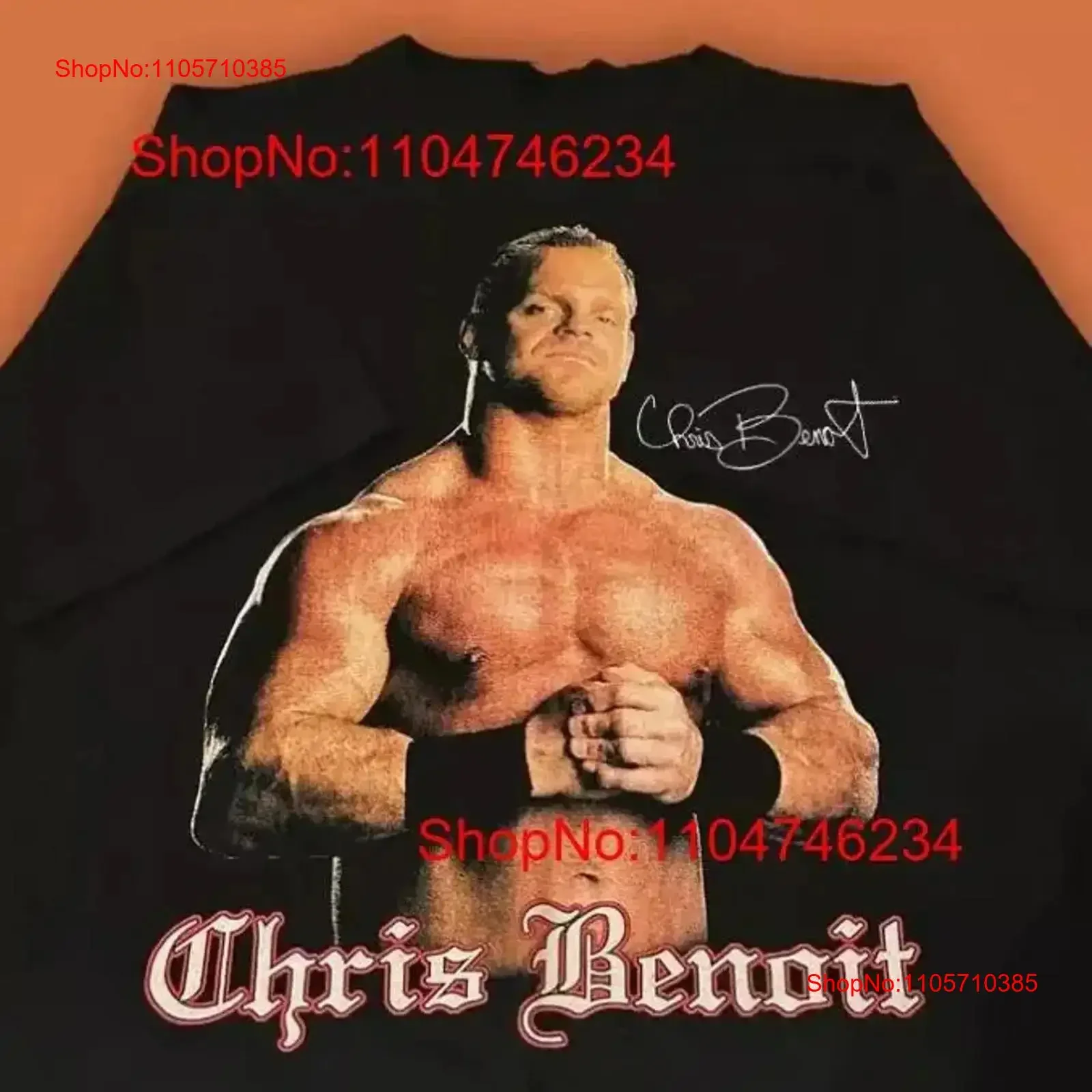 Rare Chris Benoit Colleciton T Shirt one side trendy hot NEW vintage Washed graphic streetwear Versatile Slightly homme Soft