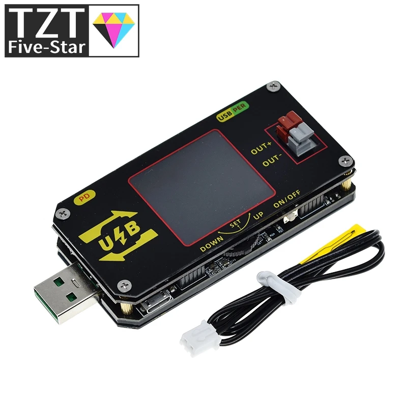 Imagem -04 - Tzt-usb Color Screen Charging Tester Controle Digital Voltage Buck Boost Power Supply Modelo Aplicável Xy-umpd