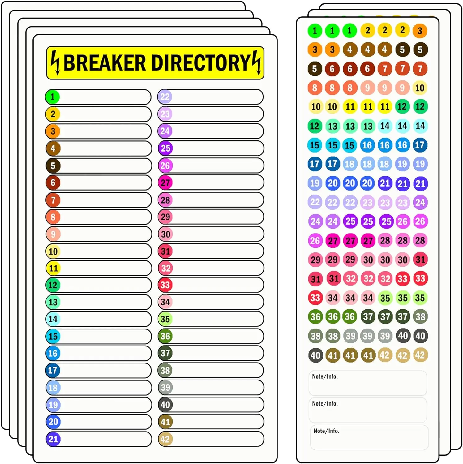 

Breaker Panel Labels Circuit Breaker Labels 9Pcs Circuit Breaker Directory Fuse Panel Marker Signs for Electrical Electric Box