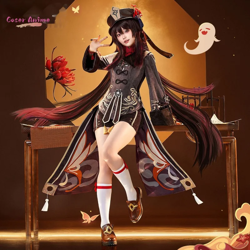 【Coser】أزياء هو تاو التأثيرية لعبة جينشين إمباكت زي الهالوين كرنفال حفلة عيد الميلاد لعب الأدوار الملابس