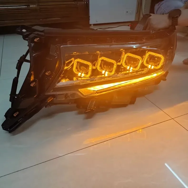 

Led headlight for Toyota land cruiser LC150 18-23 Daytime Running Light Drl Yellow Turn Singal
