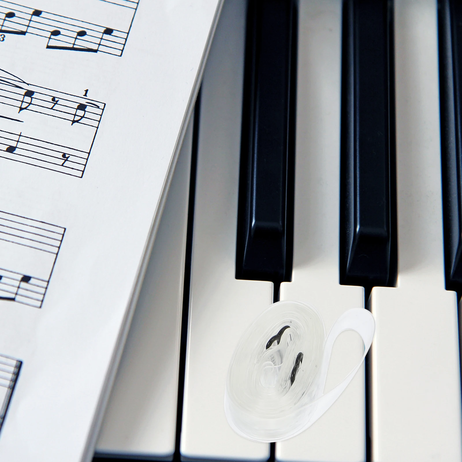 

3 pcs Piano Score Fixing Band Tpu Durable Smooth Edge Portable Transparent Page Holder For Music Recipes Magazines Performance