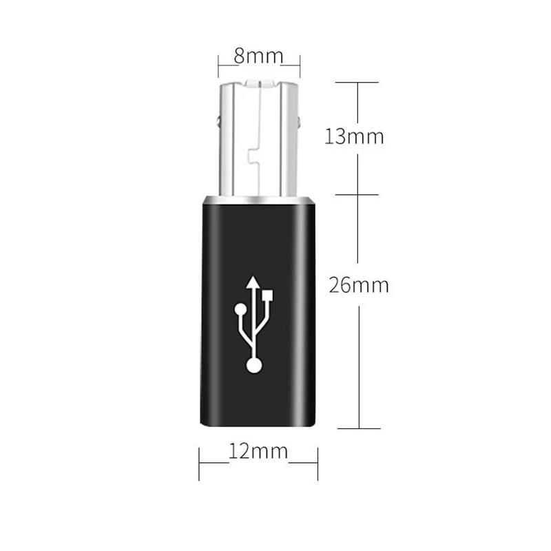 USB C to USB B 2.0 for MIDI Controller Data Transfer Male to Female Type C to B Adapter for HP/Epson/Canon Printer Scanner view 4