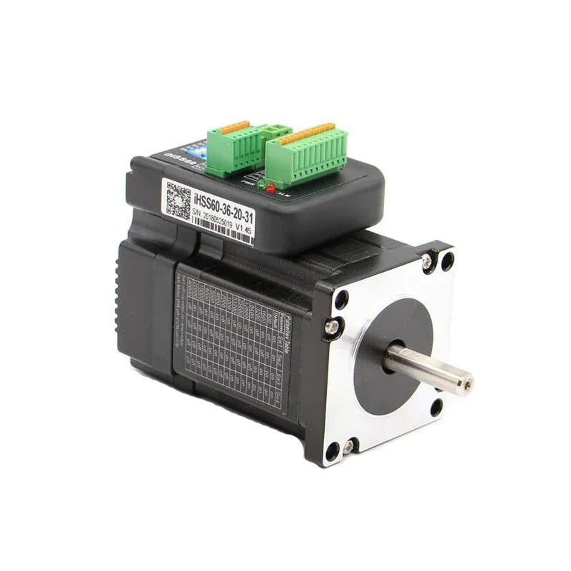 JMC Nema24 Closed Loop Stepper motor 2.0Nm Hybrid Integrated Stepper Servo Motor with drive 60x65mm 5.0A 36v iHSS60-36-20-31