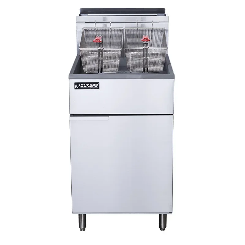 

Stainless Steel Commercial Kitchen Restaurant Double Basket Gas Fryer Industrial Deep Gas Fryer Price