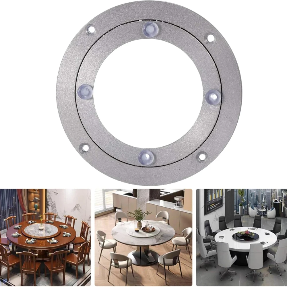 

Heavy Duty Aluminium Alloy Rotating Bearing Turntable Round Dining Table Smooth Swivel Plate for Kaleidoscopes Tabletop