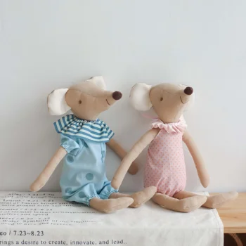 Schattige muis knuffels pluche dieren muis poppen schattige muis dressing kinderen verjaardagscadeaus jongen speelgoed meisjes kinderen speelgoed