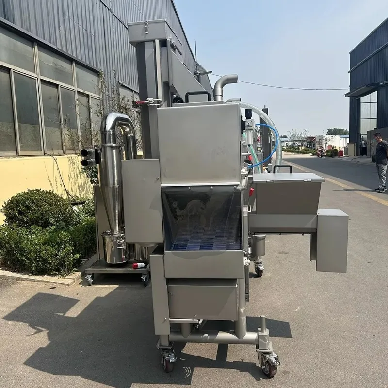 Máquina de recubrimiento de masa Tempura personalizada, de alta calidad, fácil de operar, máquina industrial para formar carne de hamburguesa y hamburguesa de patata