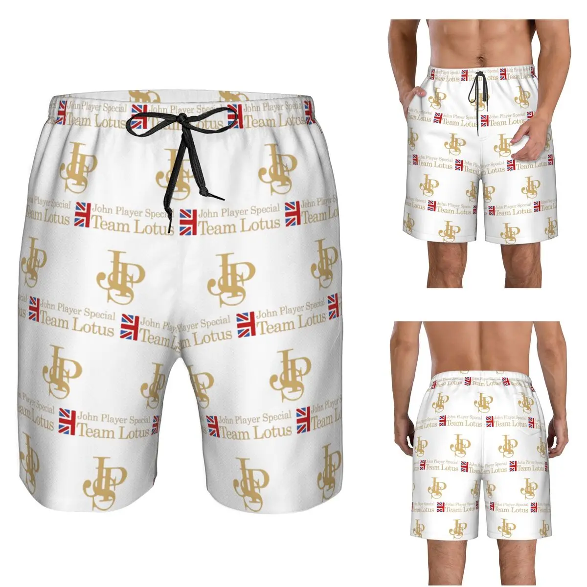 JPS John Player Special Team Trunks Beach Board Shorts Casual Quick Dry Swim Summer Men Pants