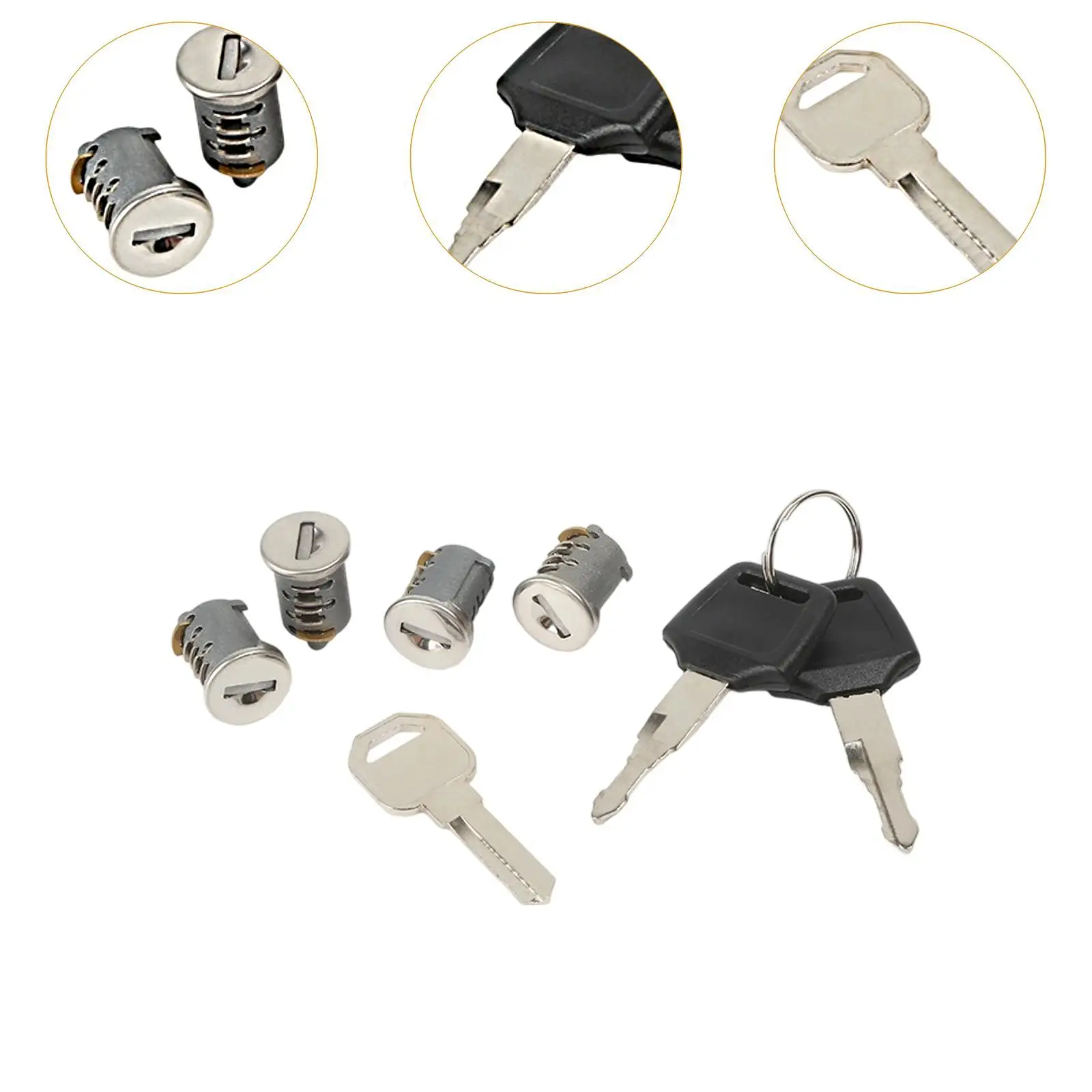Car Roof with Key Wear Resistant Auto Rack Locks for Ski Racks Cargo Box Bike Rack Cross Bars Roof Racks view 5