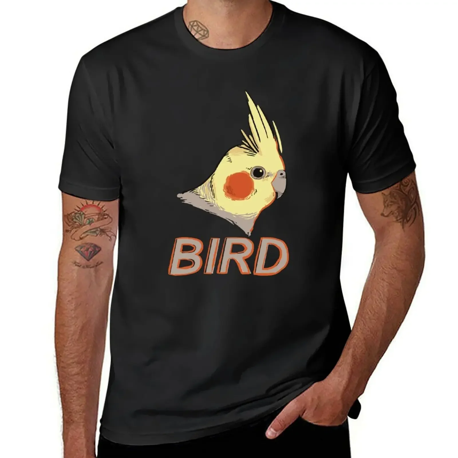 BIRD - Cockatiel T-Shirt vintage graphic tee tees cheap stuff T-shirts for men cotton