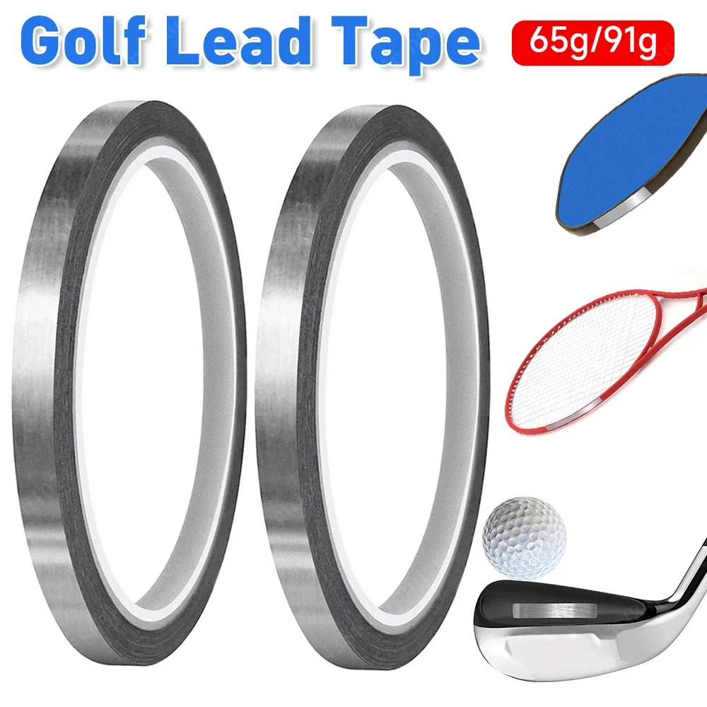 65g/91g Golf Lead Tape 1/4x197in and 3/8x197in Available Tape Lead Sheet Self-Adhesive for Golfer Training Tennis Pickleball