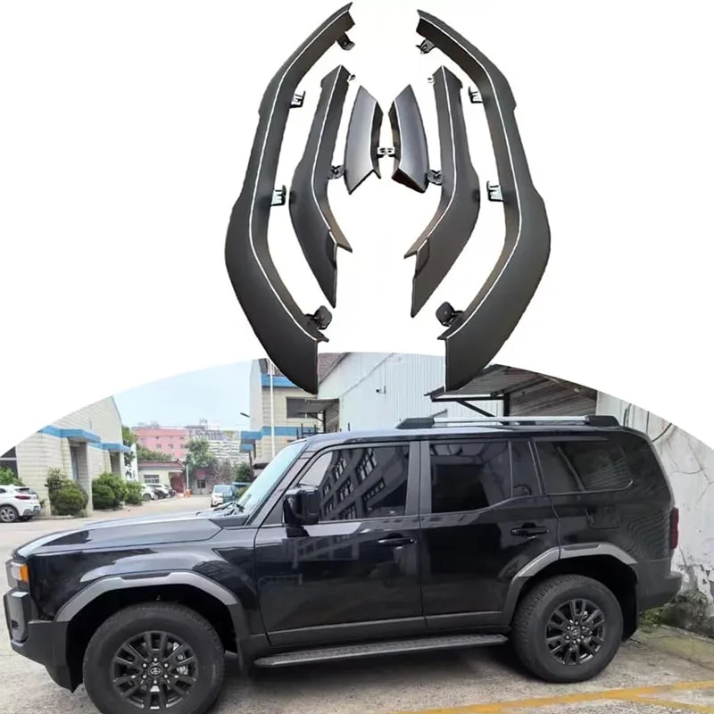 

New Arrival Plastic Wheel Arches Car Exterior Accessories for Toyota Prado Land Cruiser LC250 2024 Fender Flare