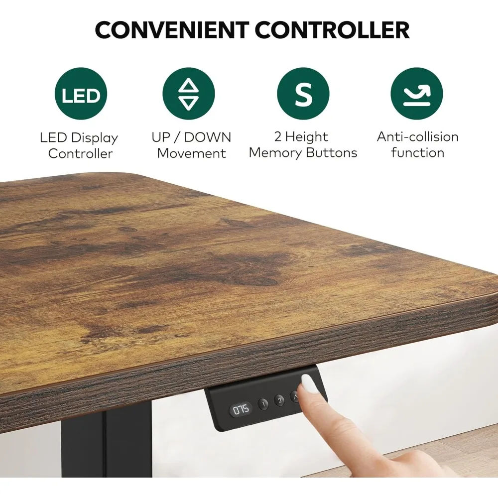 مكتب قائم على شكل حرف L مقاس 63 بوصة - مكاتب زاوية قابلة للتعديل على شكل حرف L، مكاتب قابلة للتعديل على شكل حرف L مع لوحة لصق، مكتب قائم على شكل حرف L