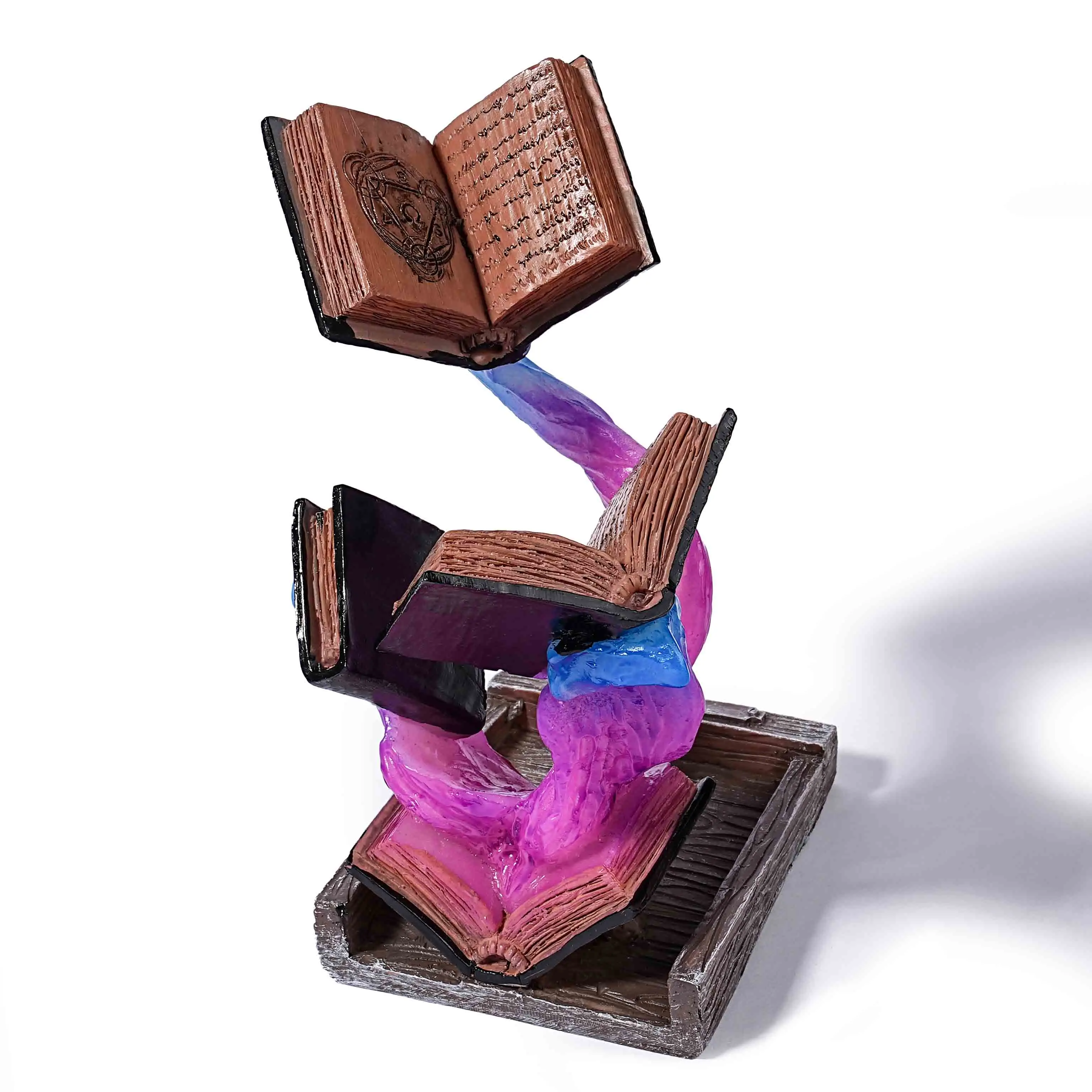

1Pcs Creative Magic Dice Tower Big Book Resin Sculpture Magic Dice Tower Statue Decor Kids Toy Gift for D&D Game Playing RPG
