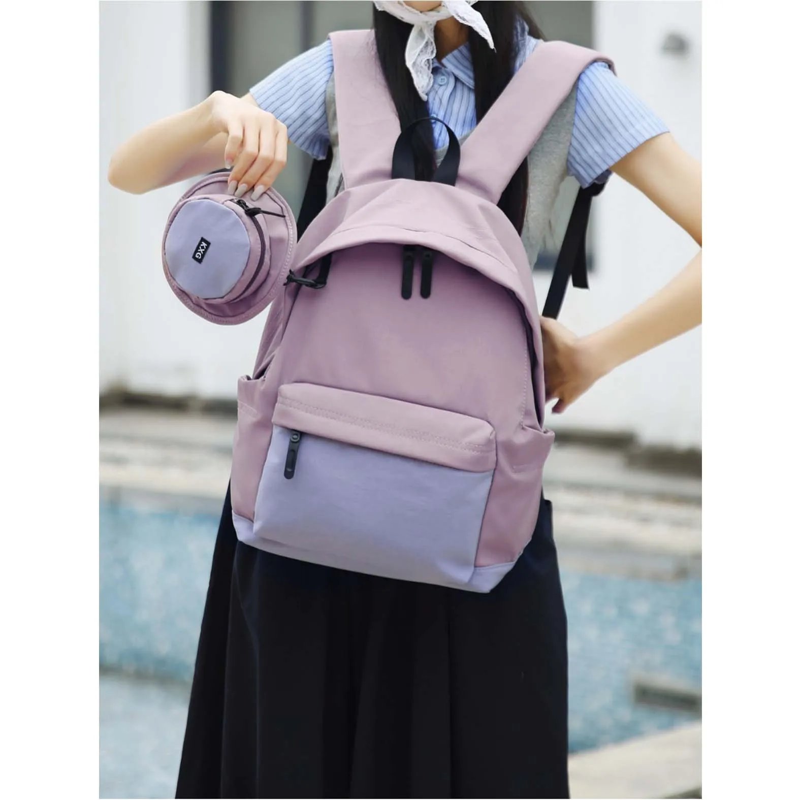 Backpack Women's Fashion Lightweight Travel Bag Leisure Commuter Bag Versatile High Beauty Korean Edition Lightweight Computer B