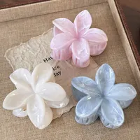 Tyrande Blunt Flower Hair Claws, Large Crab Barrette Hairpins for Women & Girls, Fashion Hair Accessories for Party/Wedding