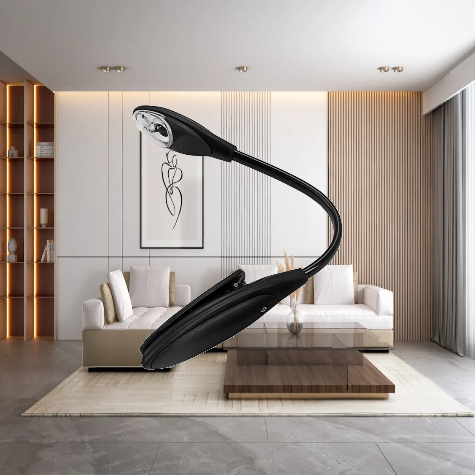 USB LED Adjustable Music Score Stand Light Clip Book Reading Lamp for Craft Table and Guitar