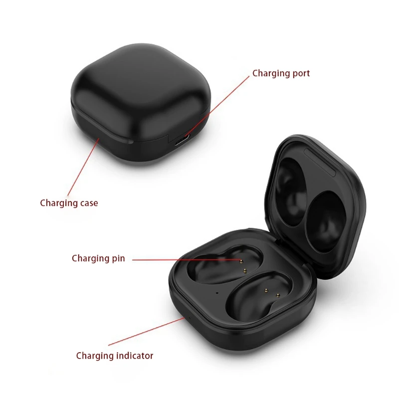 Wireless Headset Charging Compartment for Gal-axy Buds Live with 600mAh Battery Replacement Charging Box