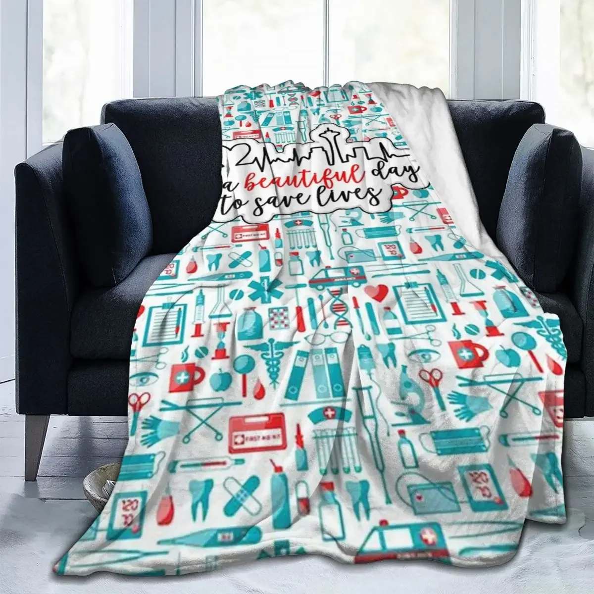 

Baby Blanket Series Greys Anatomy Coral Fleece Plush All Season Plaid Soft Throw Blankets for Bedding Outdoor Plush