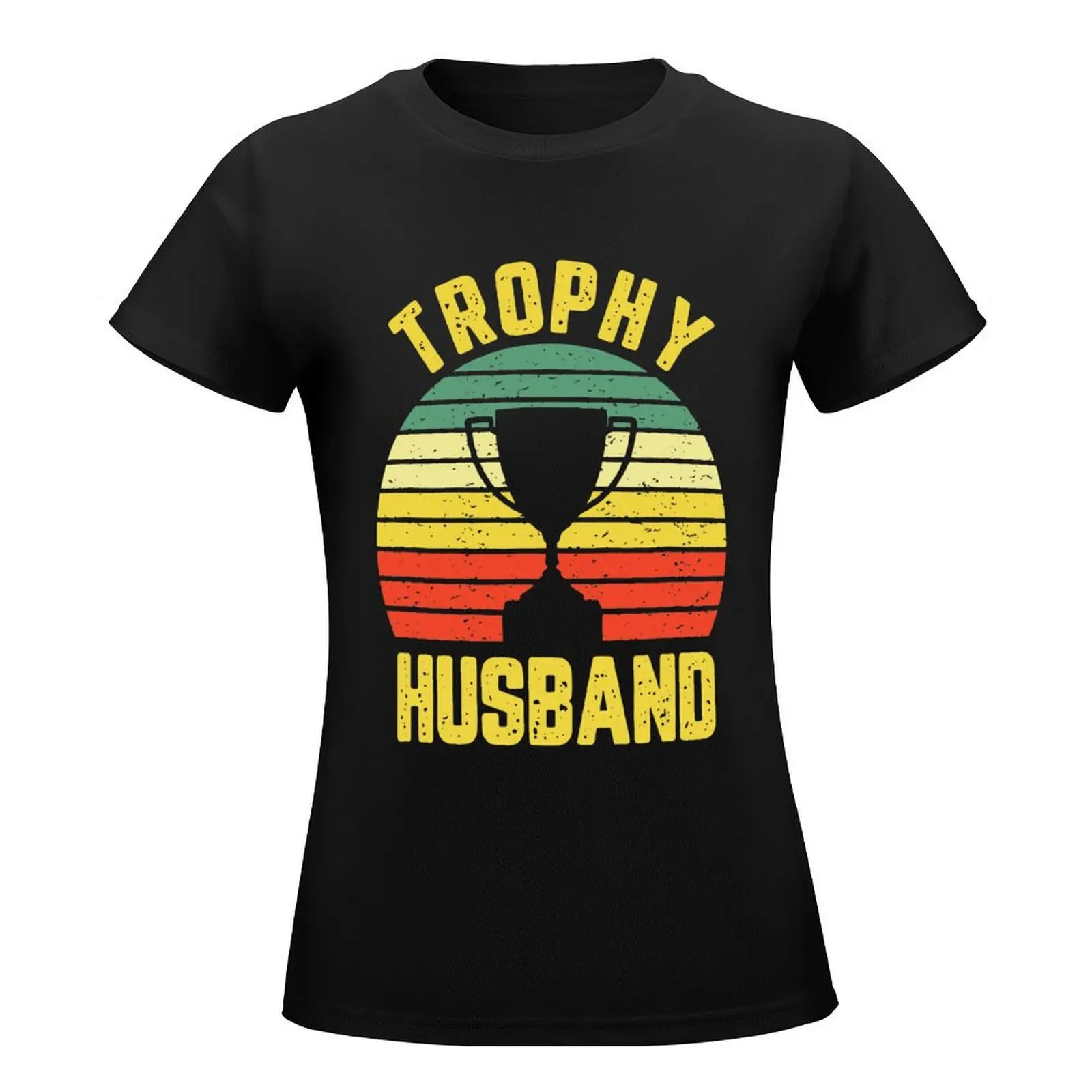 Cool Vintage Trophy Husband Birthday Shirt Groom Gift From Wife Bride T Shirt T-Shirt shirts graphic tees tees Women clothing