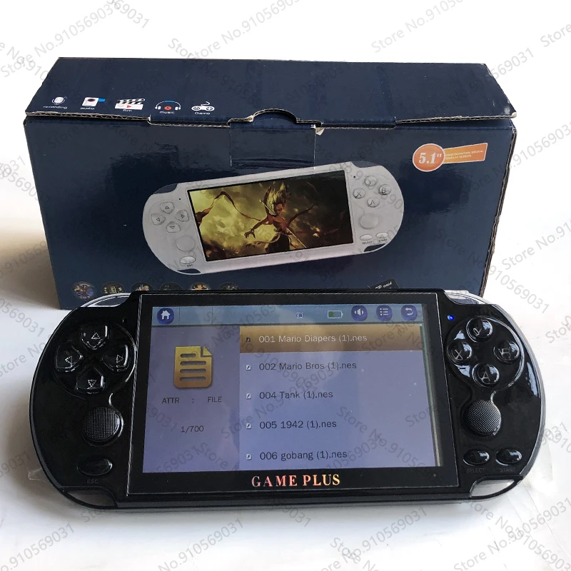 5.1 inch 8GB X9 handheld game player Video Game Console Player for