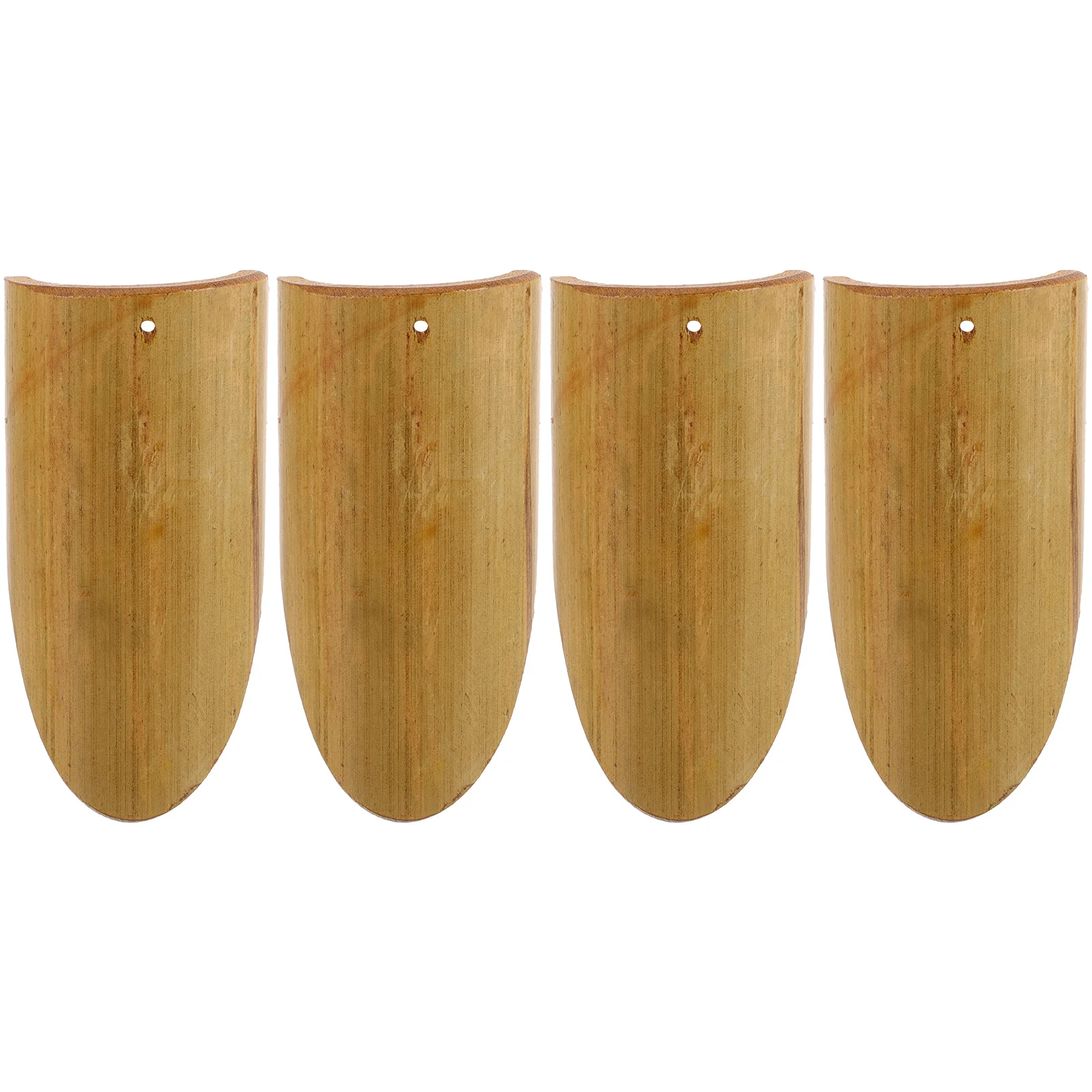 

4Pcs Bamboo Windchime Making Pieces Wind Chime Supplies DIY Craft Accessories Hanging Pendants for Garden Home Decoration