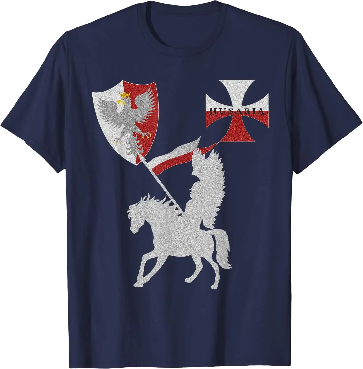 Polska Husaria Polish Winged Hussar Warrior T-Shirt 100% Cotton O-Neck Short Sleeve Summer Casual Mens T-shirt Size S-3XL