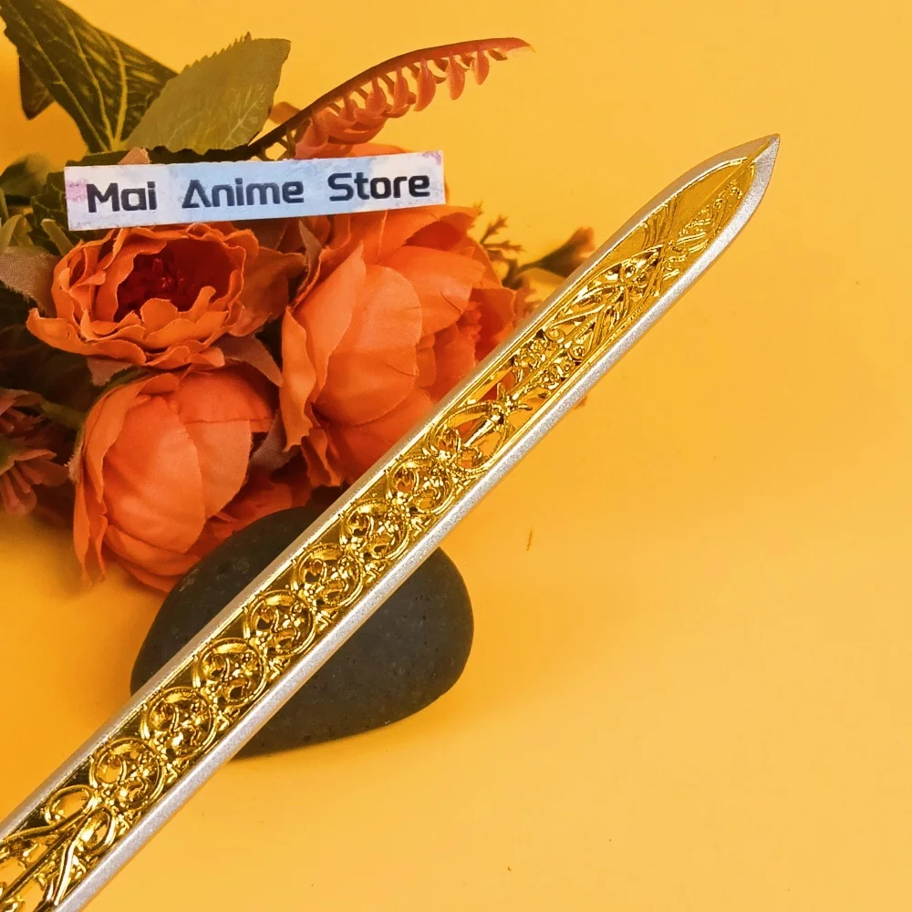 8.6inch Anime Elden Katana Steel Metal Sword Real Japanese Katana Samurai Sword of Night and Flame Ninja Knife Sabre Toy Gift