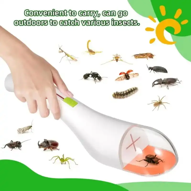 Quick-Release Insect Catching Tool Magnifying Insect Bug Box Insect Bug Catcher Kids Contactless Small Animal Viewer Catcher