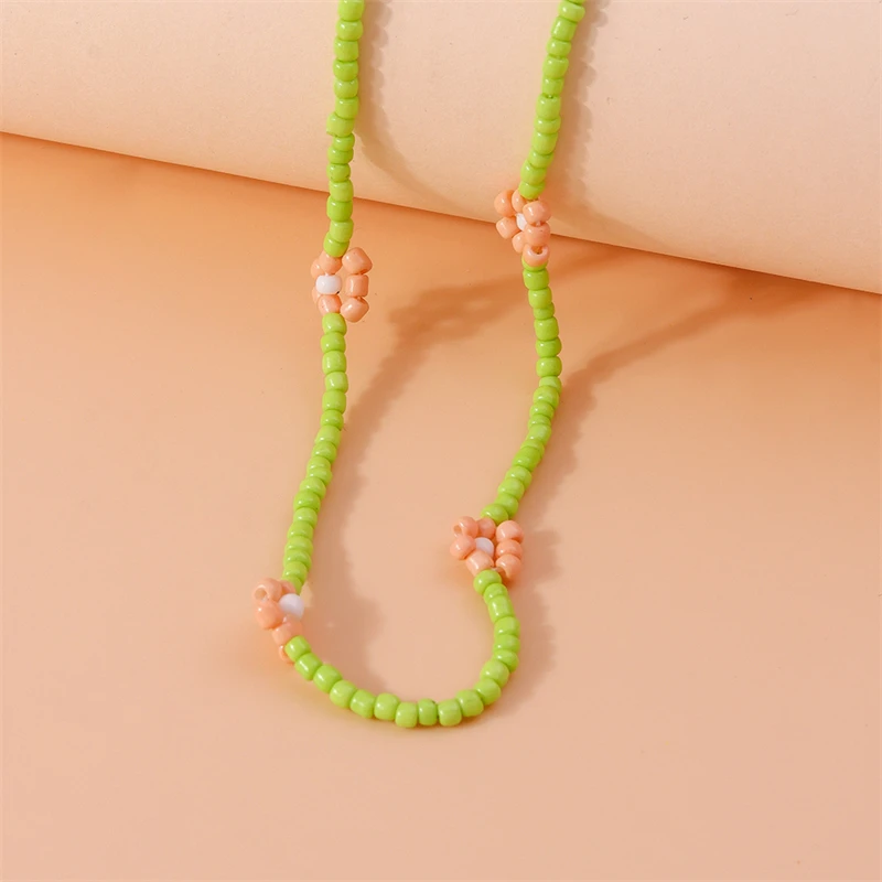 Mode handgemachte bunte Perlen Halskette für Frauen Mädchen Party Festival Schmuck Dekoration – Detail 9