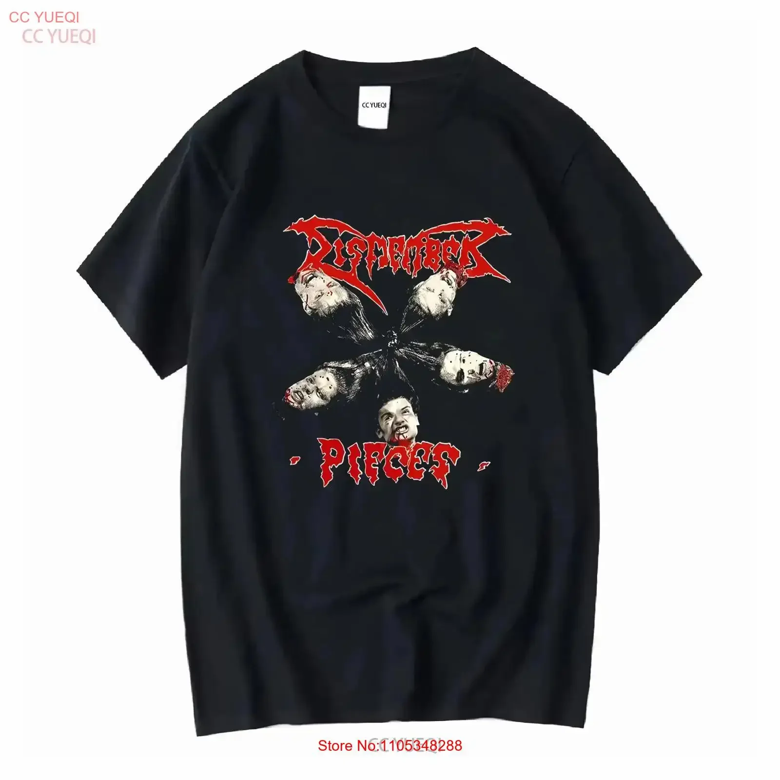 Dismember Band For Family Black T Shirt Cotton All Size vintage Washed Breathable homme designer clothes Comfortable Casual