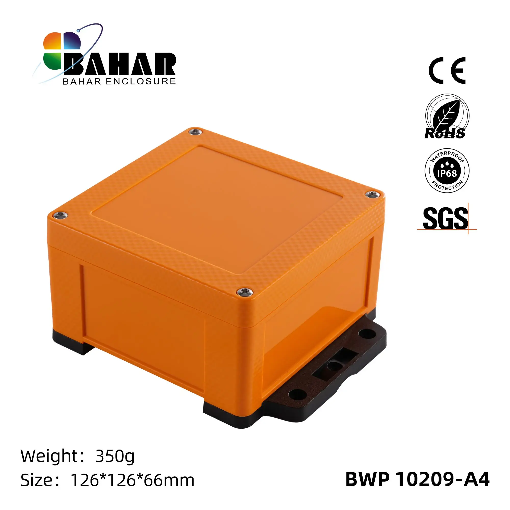 Bahar Enclosure Outdoor IOT Enclosure For Waterproof And Weatherproof Mounting plastic enclosure With Removable Wall Hanging