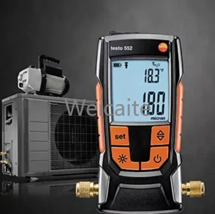 Original Testo 552 Digital Vacuum Micron Gauge with Bluetooth and Coupler Stock Simple Operation