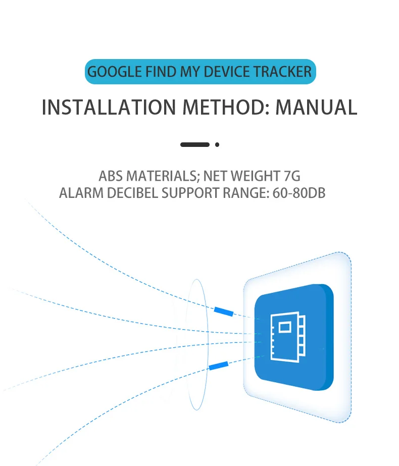 Android Anti-Verlust-Tracker für Google Find My Positioning Fernortung Sprachlokalisierung für Koffer Schlüssel Taschen Spielzeug Smart Airtag – Detail 10