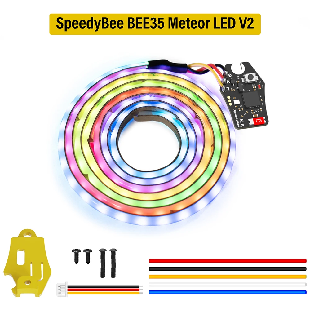 SpeedyBee Light Wireless LED Meteor Light Strip Lights With Flight Control Wireless Tuning Supports with BOOT Flight Controller