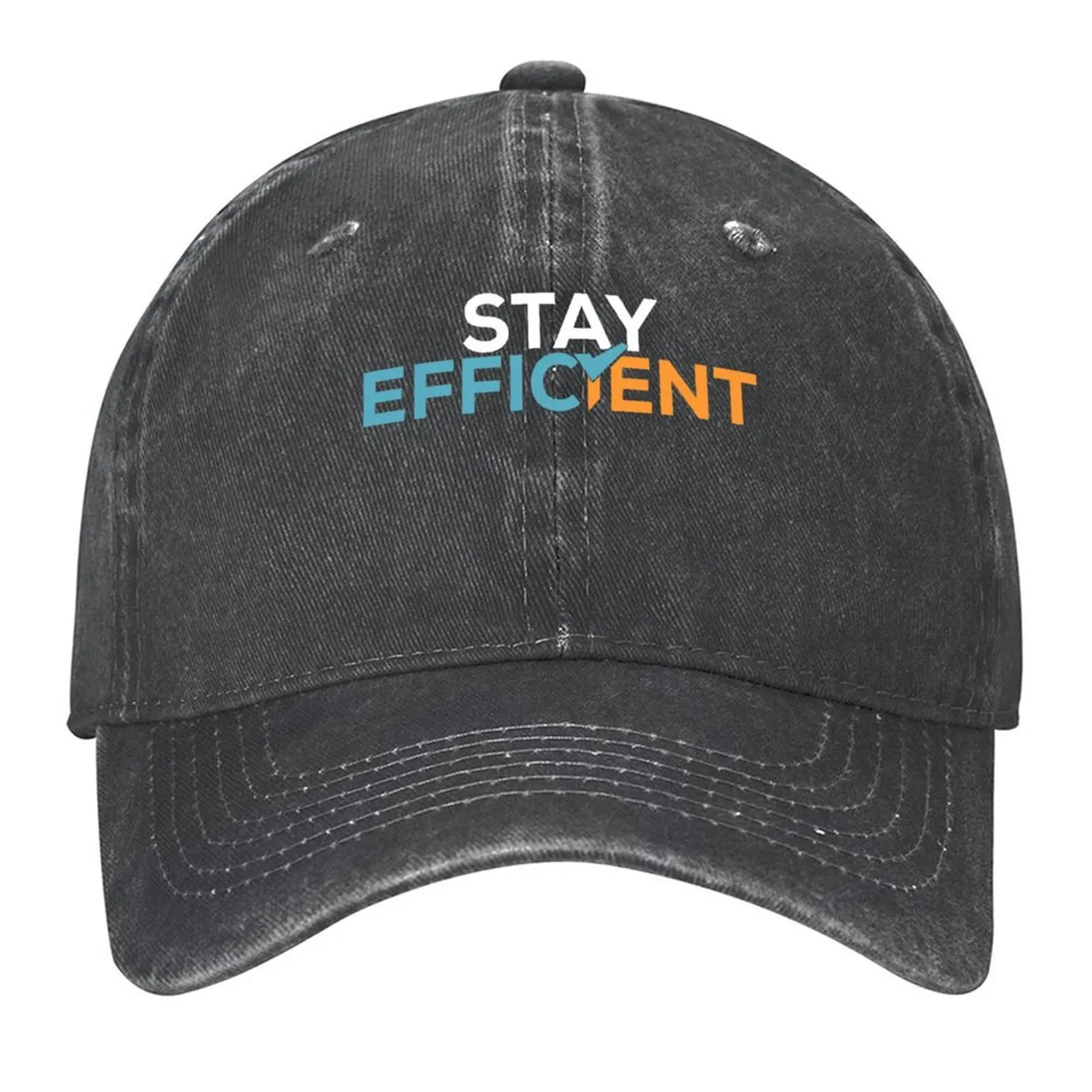 

FICSIT Stay Efficient Motto Baseball Cap Hood Winter hat Custom Cap Snapback Cap Women's Men's