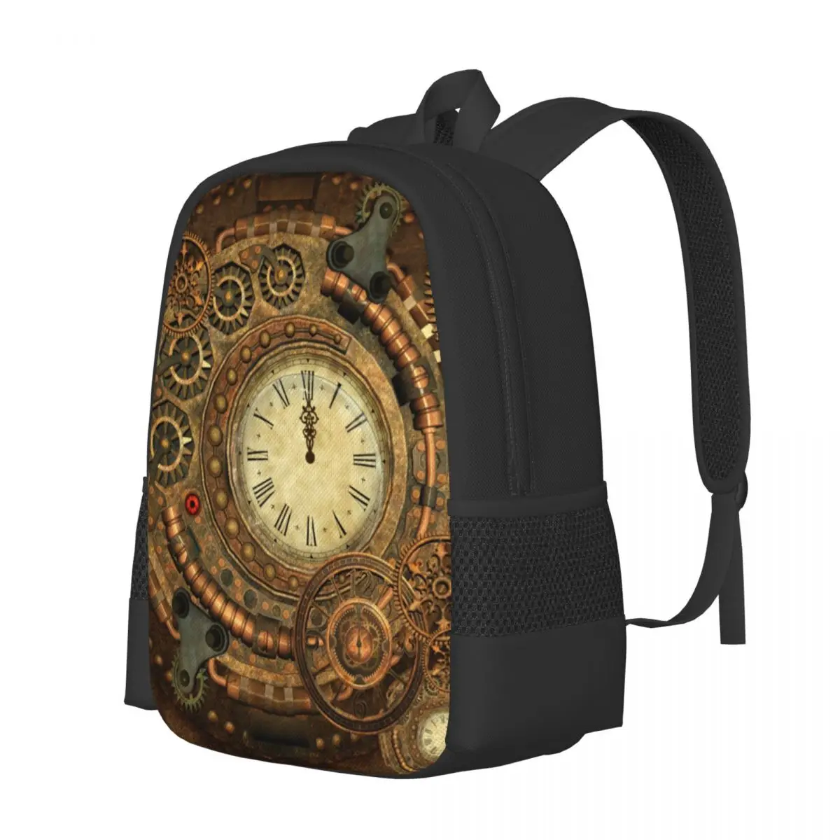 Imagem -02 - Wonderful Clockwork Steampunk Mochila para Homens Soft School Bags Cool Rucksack Camping Mochilas Alta Qualidade