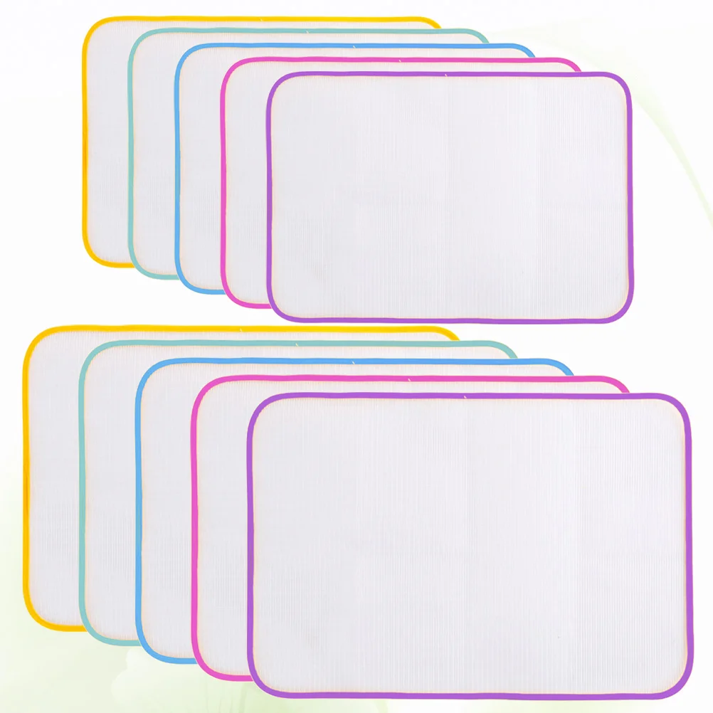 

10Pcs Heat Resistant Ironing Mat Premium Mesh Fabric Non- Ironing Pad for Quilters Anti-Scald Protection 35x50cm
