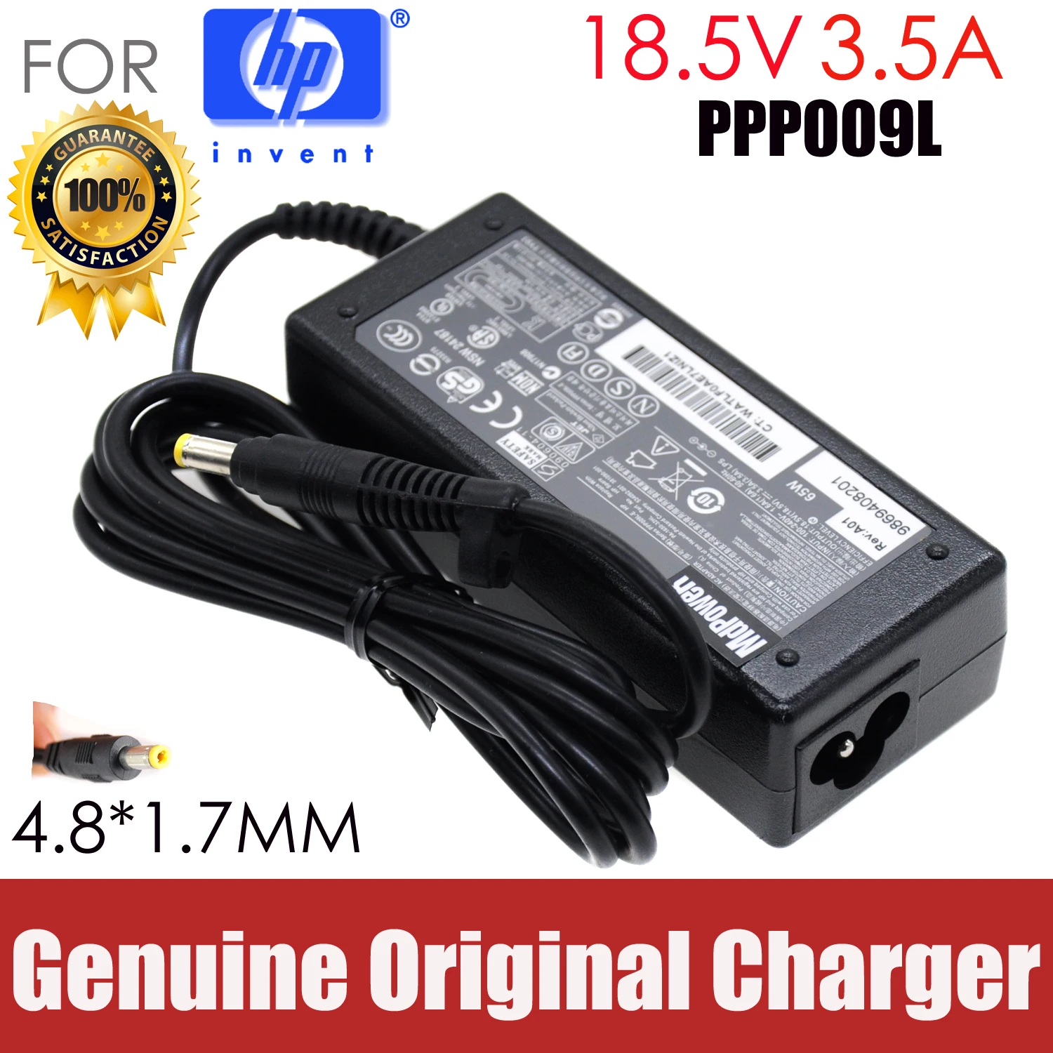 

Original 18.5V 3.5A AC adapter laptop charger For HP 500 510 511 515 516 520 540 541 4010 4200 6000 6320 6520s C4200 CQ510 CQ510