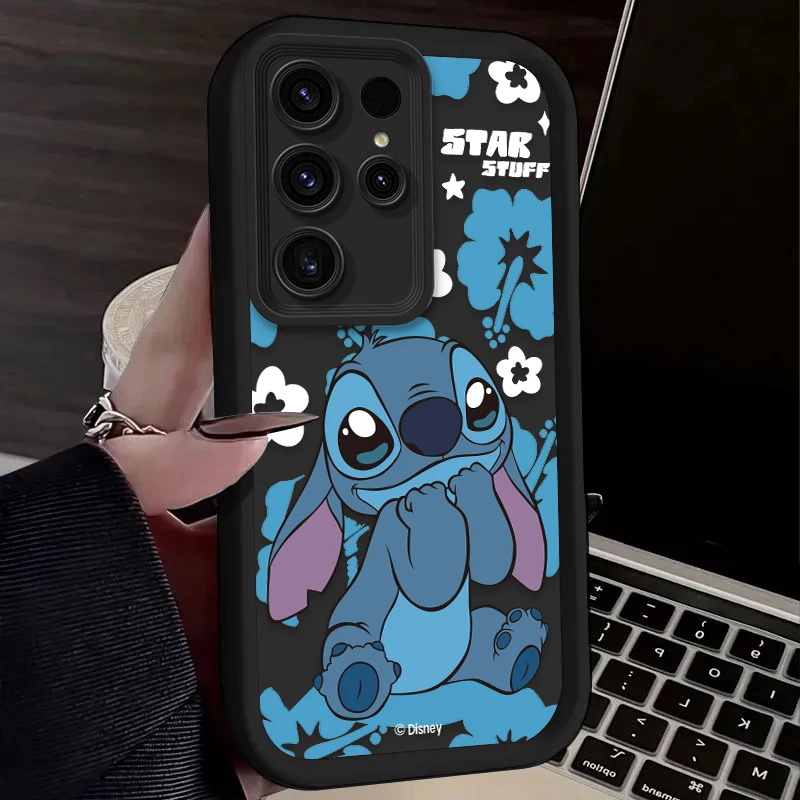 ديزني الكرتون غرزة الحال بالنسبة لسامسونج غالاكسي S24 S25 S23 الترا S22 S21 زائد FE A36 A56 A26 A16 A06 A15 A25 A35 A55 5G غطاء