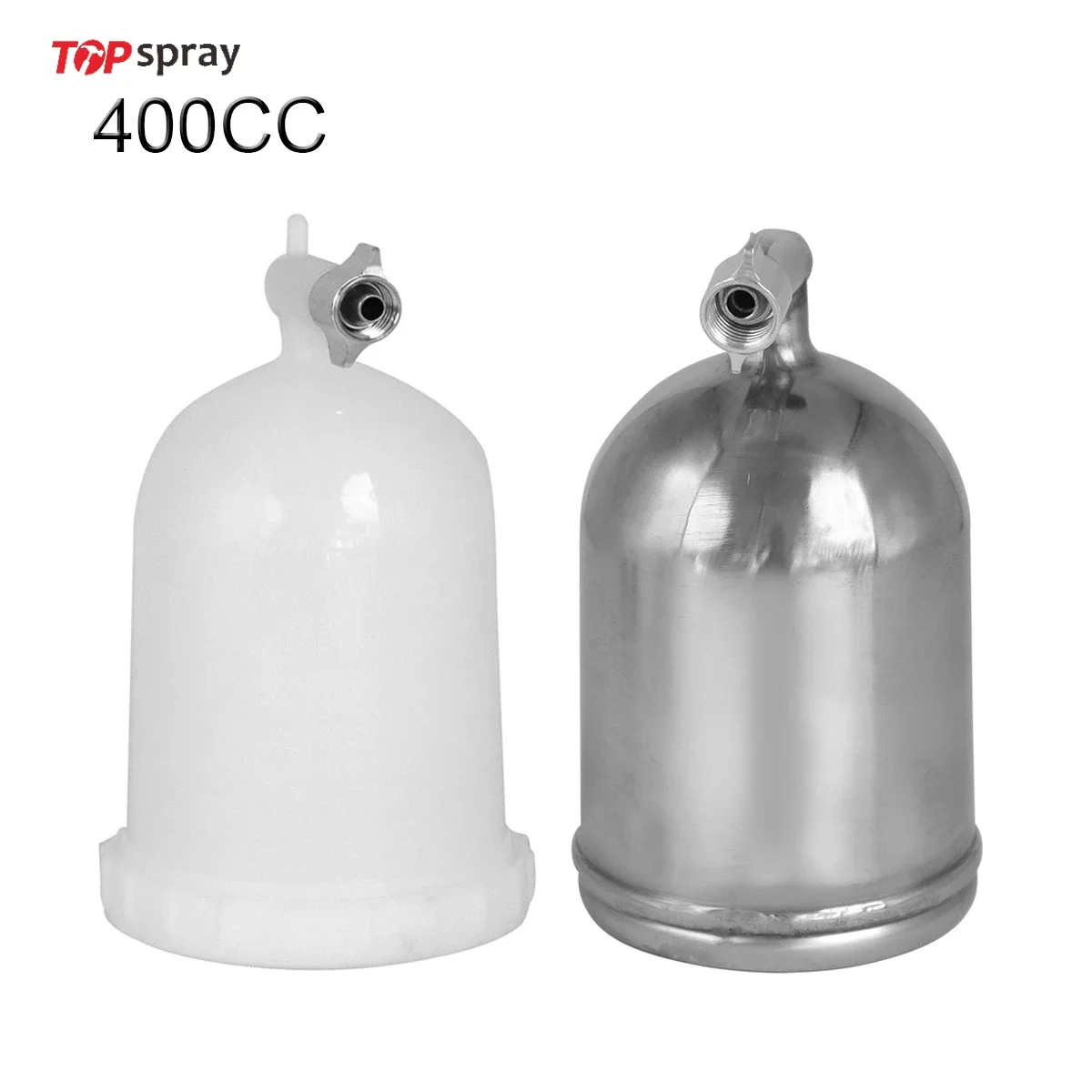 400CC Plastic/Aluminum Spray Paint Pot Air Gravity Feed Sprayer  Cup Pneumatic Tool Accessories for F75 W101 W71 W77